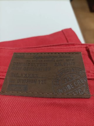 Vaqueros rojos talla 36