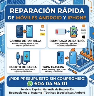 Reparación rápida móviles Android