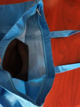 Bolsa Tote Bourjois Azul. Nueva. Impermeable