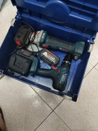Conjunto Bosch Taladro y Radial 18V