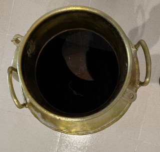 Lechera vintage de latón