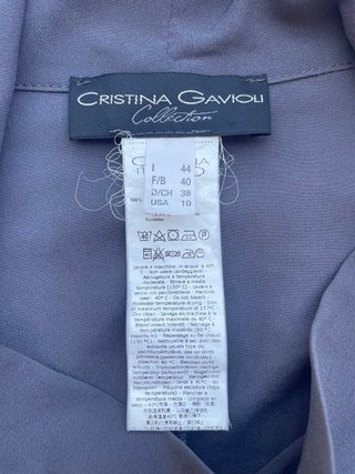 Blusa Grigio Antracite Collo Alto Taglia M