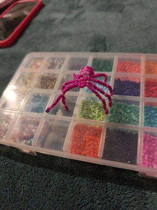 Araña abalorios