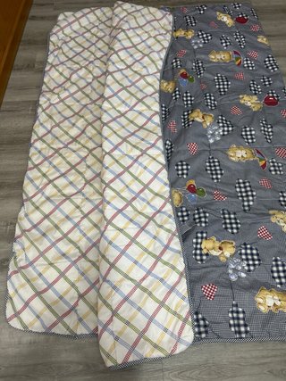Edredón infantil ositos y cuadros cama 90