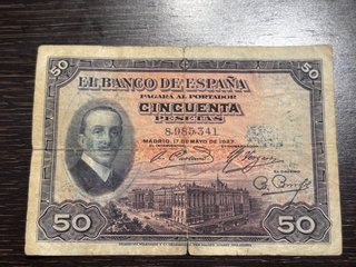 Billete 50 Pesetas Banco de España 1927