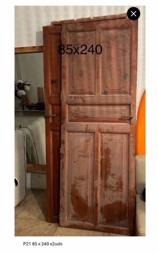 Puertas madera clásicas 85x240