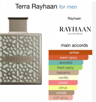 Perfume Rayhaan Terra Dorado y Plateado
