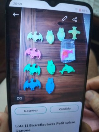 Lote: Bicis reflectores, bolígrafos, Yoplait, Joro