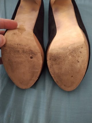 Zapatos de tacón alto y plataforma negros