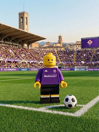 Mega Brick Lego 40cm Fiorentina