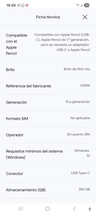 Apple iPad 10.9 (2022, A14 series)