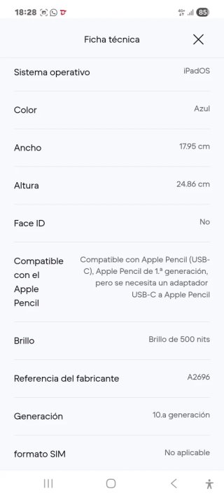 Apple iPad 10.9 (2022, A14 series)