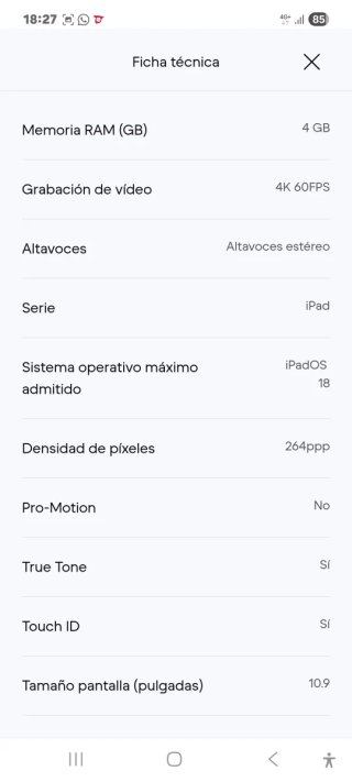 Apple iPad 10.9 (2022, A14 series)