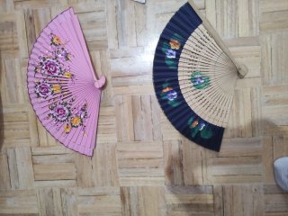 Abanicos Decorados lote de 5