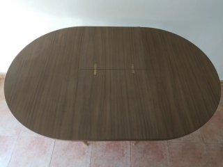 Mesa redonda extensible madera