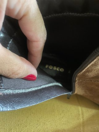 Botines Fosco Piel Serraje Marrón Talla 38