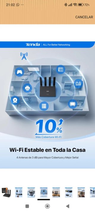 Router Tenda 4G LTE N300 Wi-Fi