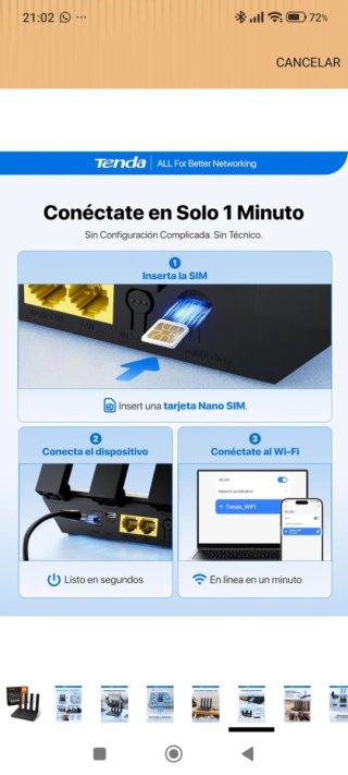 Router Tenda 4G LTE N300 Wi-Fi