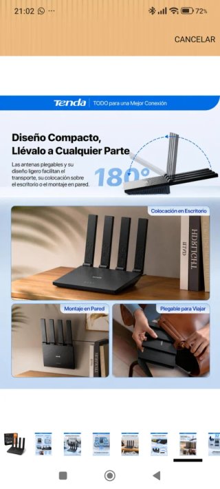 Router Tenda 4G LTE N300 Wi-Fi
