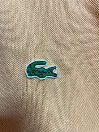 Polo Lacoste originale color pesca taglia XL