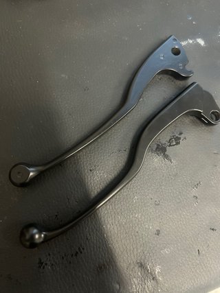 Manetas freno y embrague negras moto
