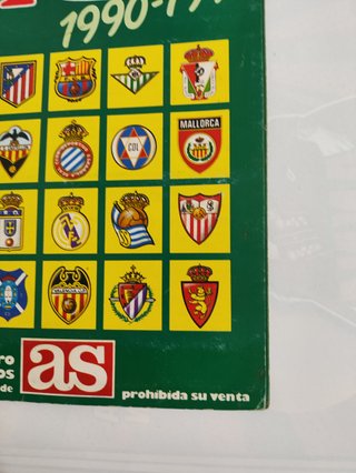 Album de cromos Liga 90-91 AS – Completo – LFP