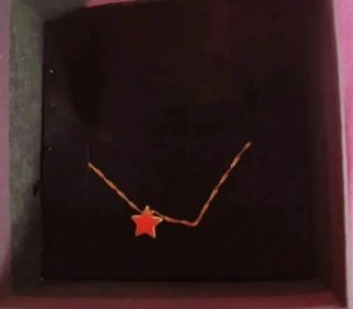 Collana oro 750 con ciondolo a stella