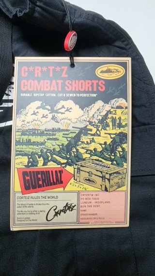 Corteiz CRTZ Combat Shorts Negro Talla M