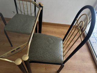 Mesa de cristal con 6 sillas