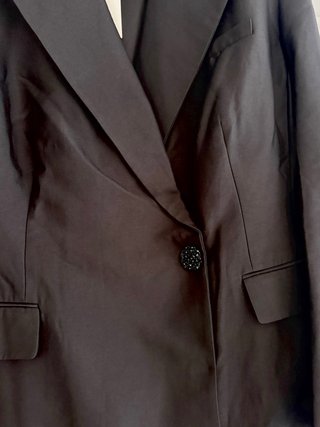 Blazer Largo H&M Negro Talla XL