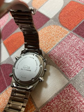 Reloj Lotus Titanium Cronógrafo Azul