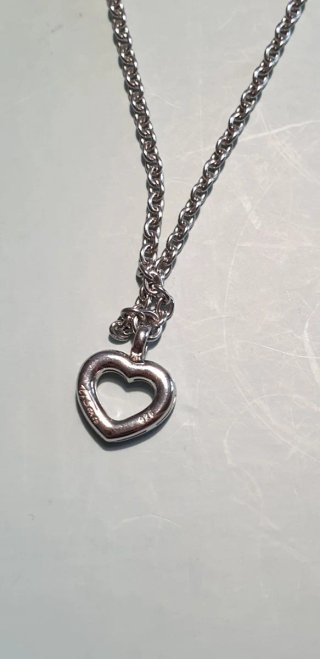 Collana Ti Sento Cuore Argento