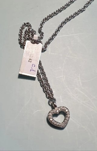 Collana Ti Sento Cuore Argento