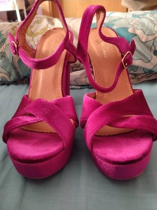 Sandalias de tacón alto con plataforma