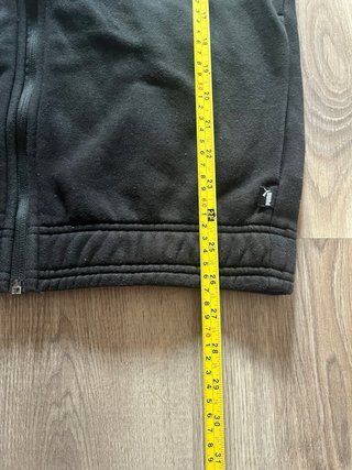 Sudadera Puma Negra con Rayas Blancas