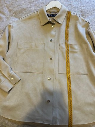 Sobrecamisa Zara Beige