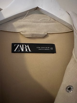 Sobrecamisa Zara Beige