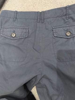 Pantalón Zara Balloon Talla M Azul Marino