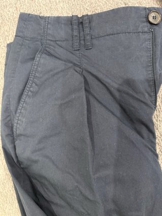 Pantalón Zara Balloon Talla M Azul Marino