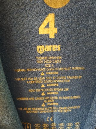 Traje neopreno Mares Thermic 5mm Talla 4