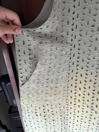 Peto de tela mujer verde claro