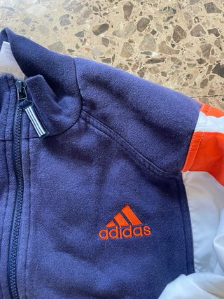 Chaqueta Adidas Vintage Azul y Naranja