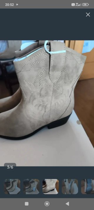 Botines cowboy T39 nuevos con etiqueta