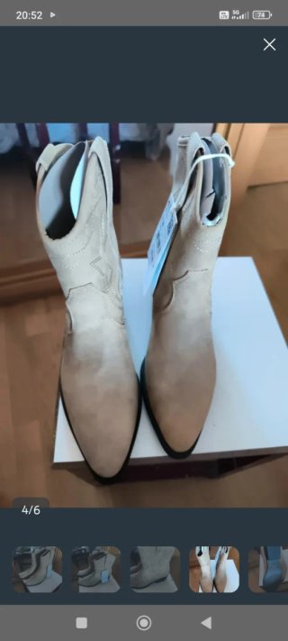Botines cowboy T39 nuevos con etiqueta