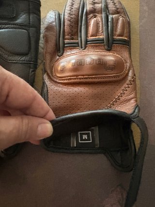 Guantes Moto Legend Piel Marrón Talla L