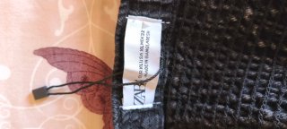 Top vaquero cremallera Zara negro