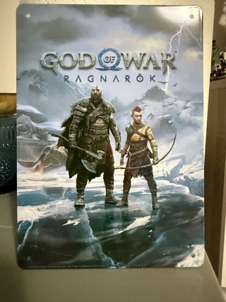 Targhetta metallica God Of War Ragnarok