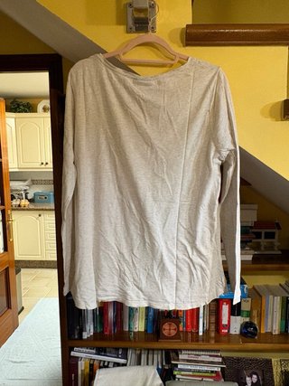 Camiseta chica manga larga estampada