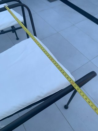 Silla de exterior con cojín de acero Gijón Leroy M