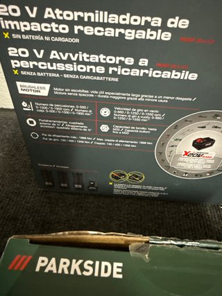 Llave de impacto Parkside 20V